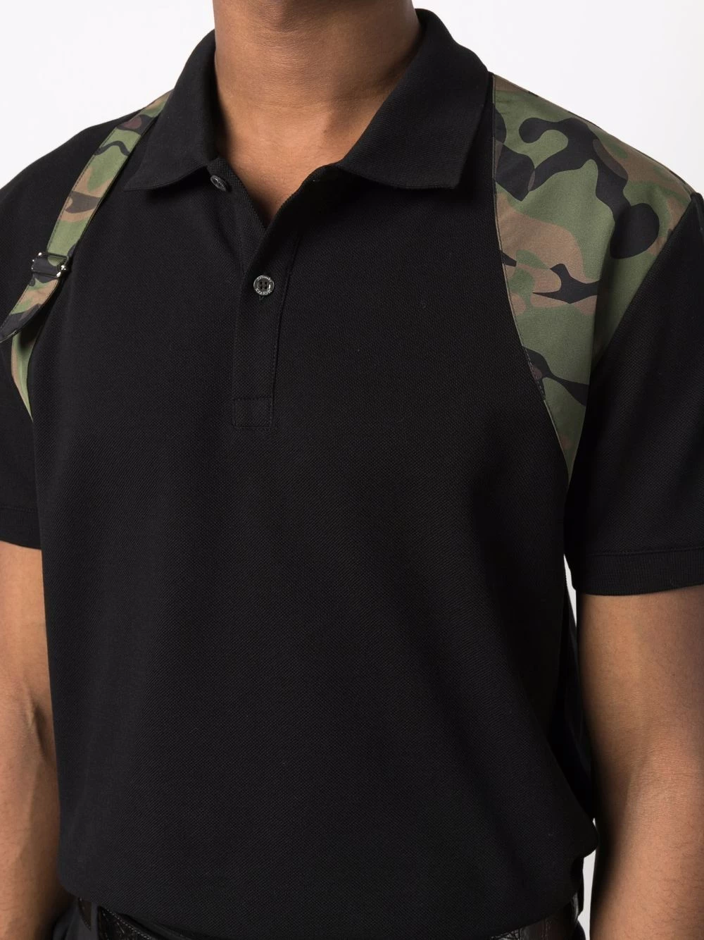 Promo ๐ Alexander McQueen Panelled polo ๐ shirt โญ 5 Alexander McQueen panelled polo shirt