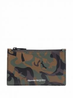 Alexander McQueen camouflage print cardholder