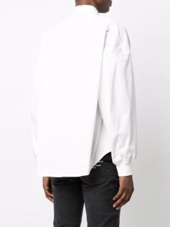 Alexander McQueen skull-embroidered cotton shirt