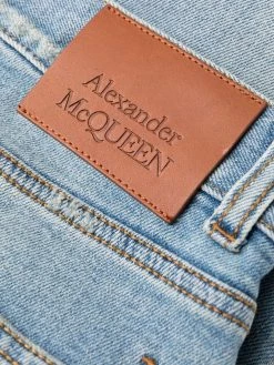 Alexander McQueen high-waisted slim-fit jeans