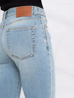 Alexander McQueen high-waisted slim-fit jeans