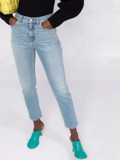 Alexander McQueen high-waisted slim-fit jeans