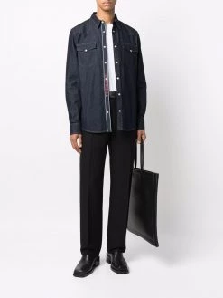 Alexander McQueen denim button-up shirt
