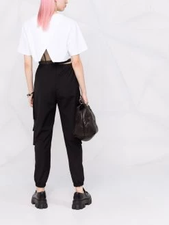 Alexander McQueen cropped corset T-shirt