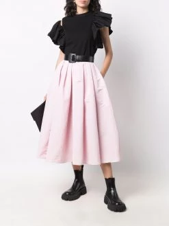 Alexander McQueen full pleated midi skirt