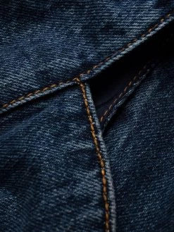 Alexander McQueen corset-style fluted denim dress