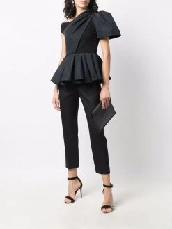 Alexander McQueen asymmetric peplum top