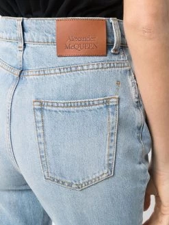 Alexander McQueen high-waisted tapered jeans