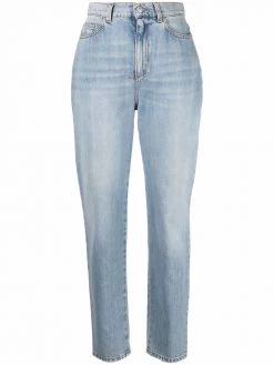 Alexander McQueen high-waisted tapered jeans