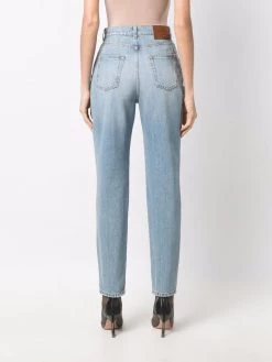 Alexander McQueen high-waisted tapered jeans