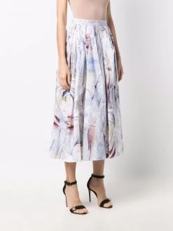 Best deal โ๏ธ Alexander McQueen William Blake Dante Print mid length ๐ skirt ๐งจ 7 Alexander McQueen William Blake Dante Print mid-length skirt