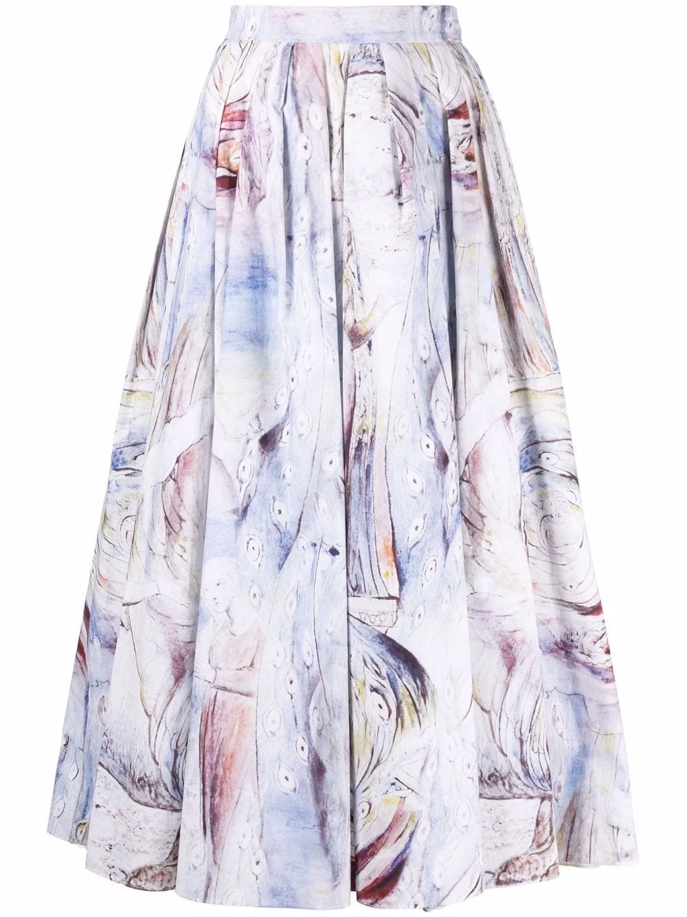 Best deal โ๏ธ Alexander McQueen William Blake Dante Print mid length ๐ skirt ๐งจ 1 Alexander McQueen William Blake Dante Print mid-length skirt