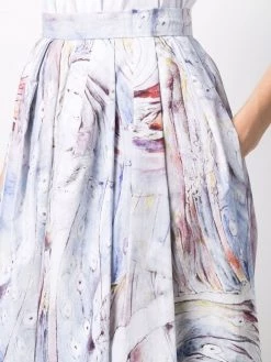 Best deal โ๏ธ Alexander McQueen William Blake Dante Print mid length ๐ skirt ๐งจ 9 Alexander McQueen William Blake Dante Print mid-length skirt