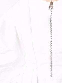 Coupon 🔥 Alexander McQueen Zip up puff sleeve 👗 dress ⌛ 11 Alexander McQueen zip-up puff-sleeve dress