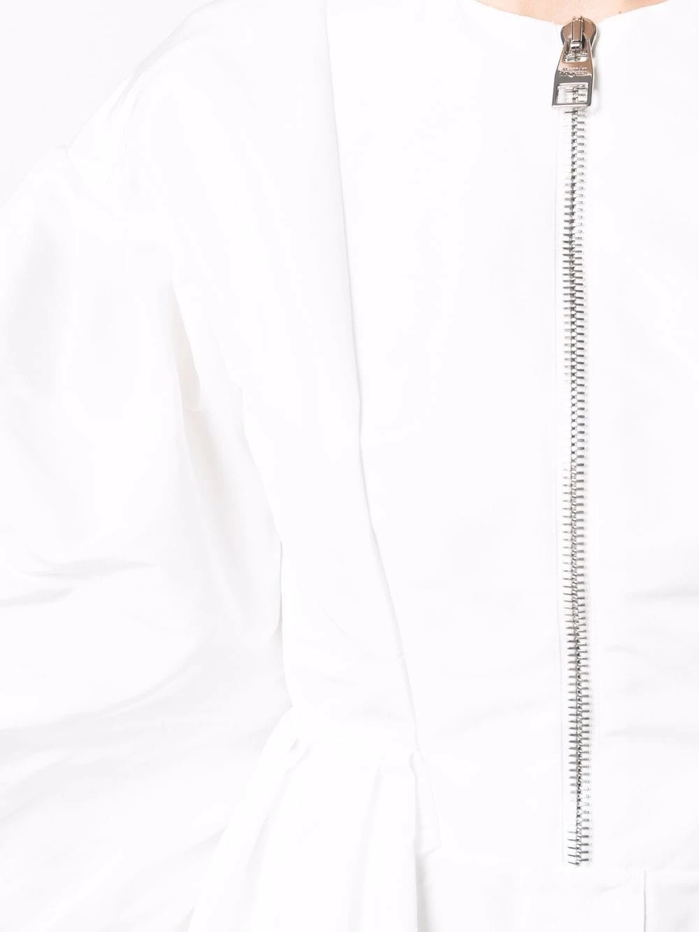 Coupon 🔥 Alexander McQueen Zip up puff sleeve 👗 dress ⌛ 5 Alexander McQueen zip-up puff-sleeve dress