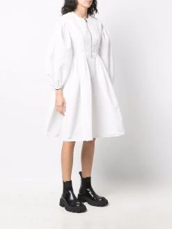 Coupon 🔥 Alexander McQueen Zip up puff sleeve 👗 dress ⌛ 9 Alexander McQueen zip-up puff-sleeve dress