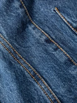 Alexander McQueen high-low hem denim dress