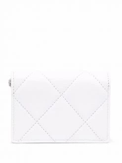 Alexander McQueen logo-print quilted shoulder bag