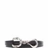 Alexander McQueen hook-buckle leather belt