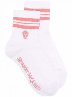 Alexander McQueen logo-knit striped socks