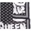 Alexander McQueen logo-print skull scarf