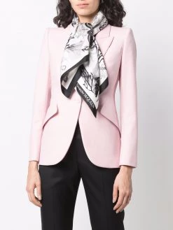 Alexander McQueen sea life-print silk scarf