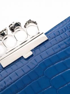 Flash Sale ✔️ Alexander McQueen Crocodile embossed leather clutch bag 👍 8 Alexander McQueen crocodile-embossed leather clutch bag