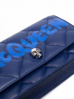 Alexander McQueen Small Skull quilted leather bag