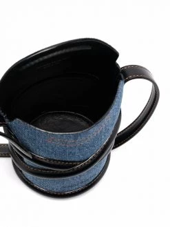Alexander McQueen The Curve denim crossbody bag