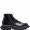 Alexander McQueen patent leather ankle boots
