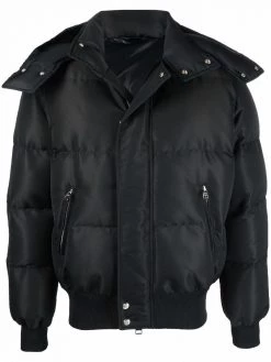 Alexander McQueen logo-print padded puffer jacket