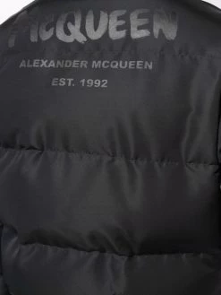 Alexander McQueen logo-print padded puffer jacket
