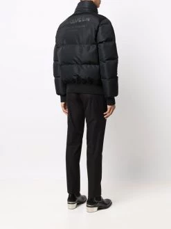 Alexander McQueen logo-print padded puffer jacket
