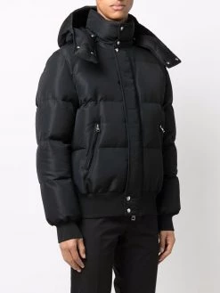 Alexander McQueen logo-print padded puffer jacket