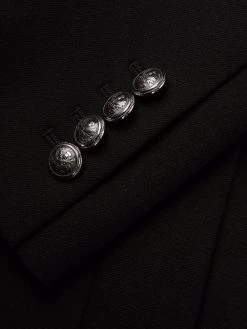 Alexander McQueen Spiral zip double breasted coat