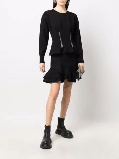 Alexander McQueen ruffled asymmetric skirt