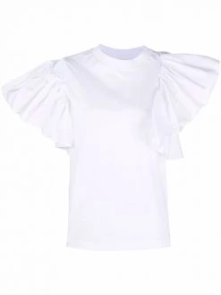 Alexander McQueen ruffled asymmetric blouse