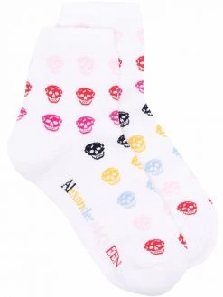 Alexander McQueen skull-knit socks
