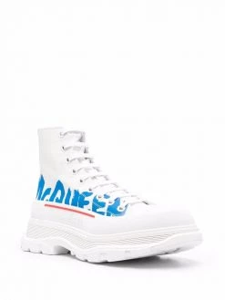 Alexander McQueen logo-print high-top sneakers