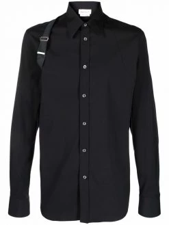 Alexander McQueen long-sleeve harness-detail shirt