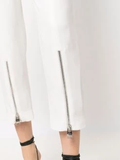 Alexander McQueen zip-detail cropped trousers