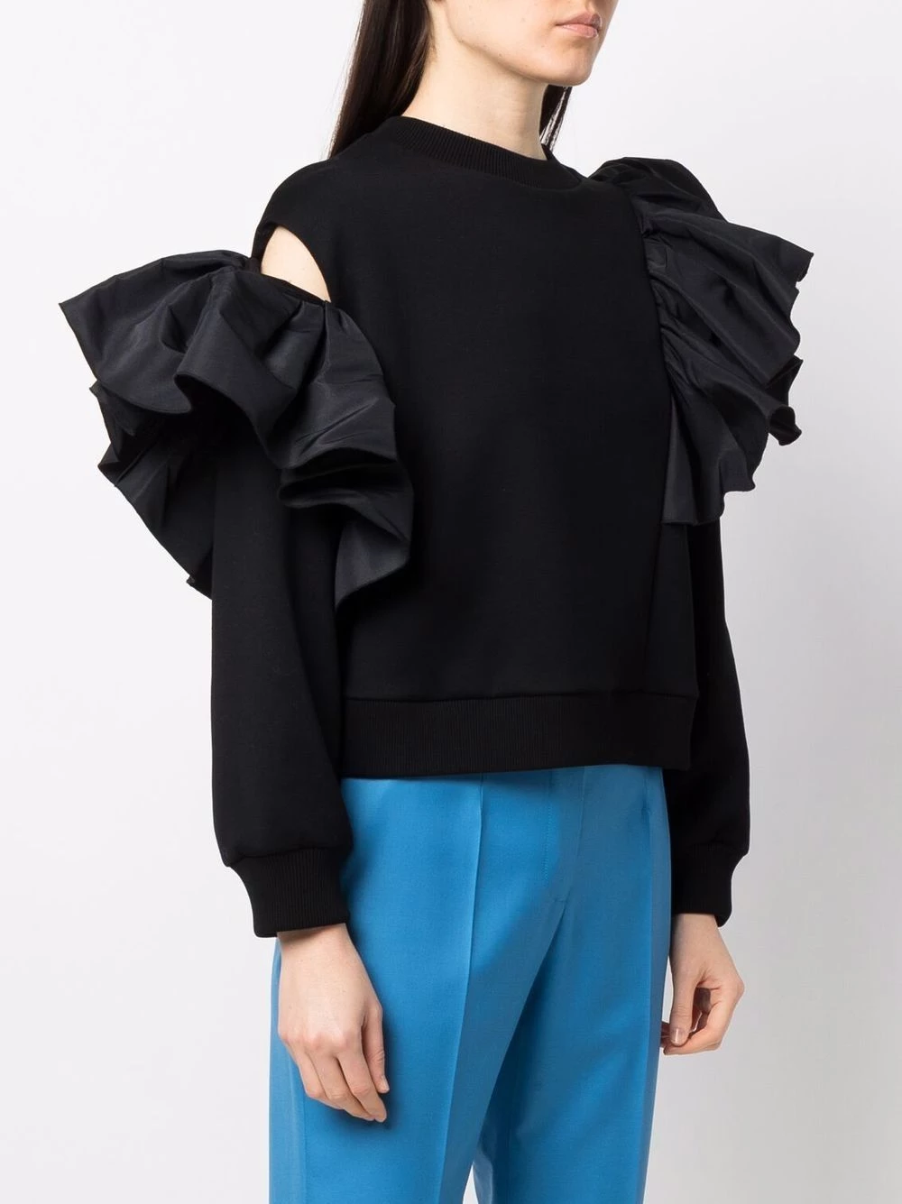 Cheapest ✨ Alexander McQueen Ruffle detail long sleeved sweater 😉 3 Alexander McQueen ruffle-detail long-sleeved sweater