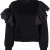 Alexander McQueen ruffle-detail long-sleeved sweater