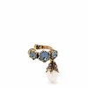 Alexander McQueen pearl-pendant jewelled ear cuff