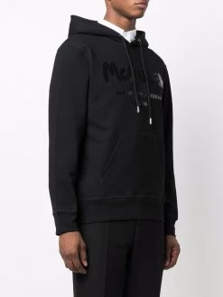 Alexander McQueen logo-printed hoodie