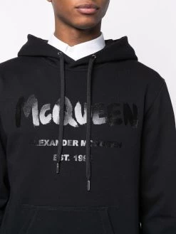 Alexander McQueen logo-printed hoodie