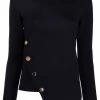 Alexander McQueen asymmetric knitted top