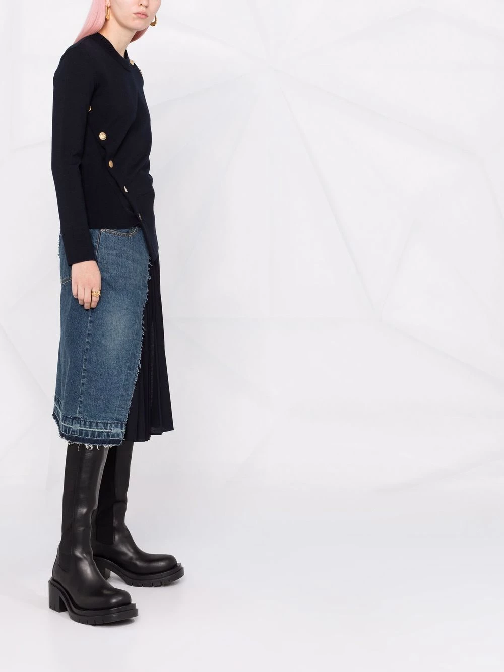 Budget โญ Alexander McQueen Asymmetric knitted top ๐ 4 Alexander McQueen asymmetric knitted top