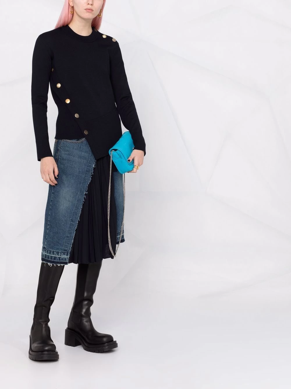 Budget โญ Alexander McQueen Asymmetric knitted top ๐ 2 Alexander McQueen asymmetric knitted top