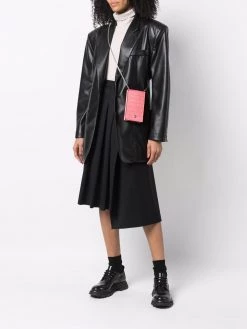 Alexander McQueen skull-stud leather phone bag